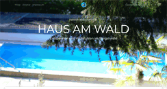 Desktop Screenshot of haus-am-wald-eltmann.de