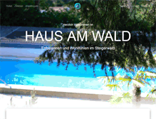 Tablet Screenshot of haus-am-wald-eltmann.de
